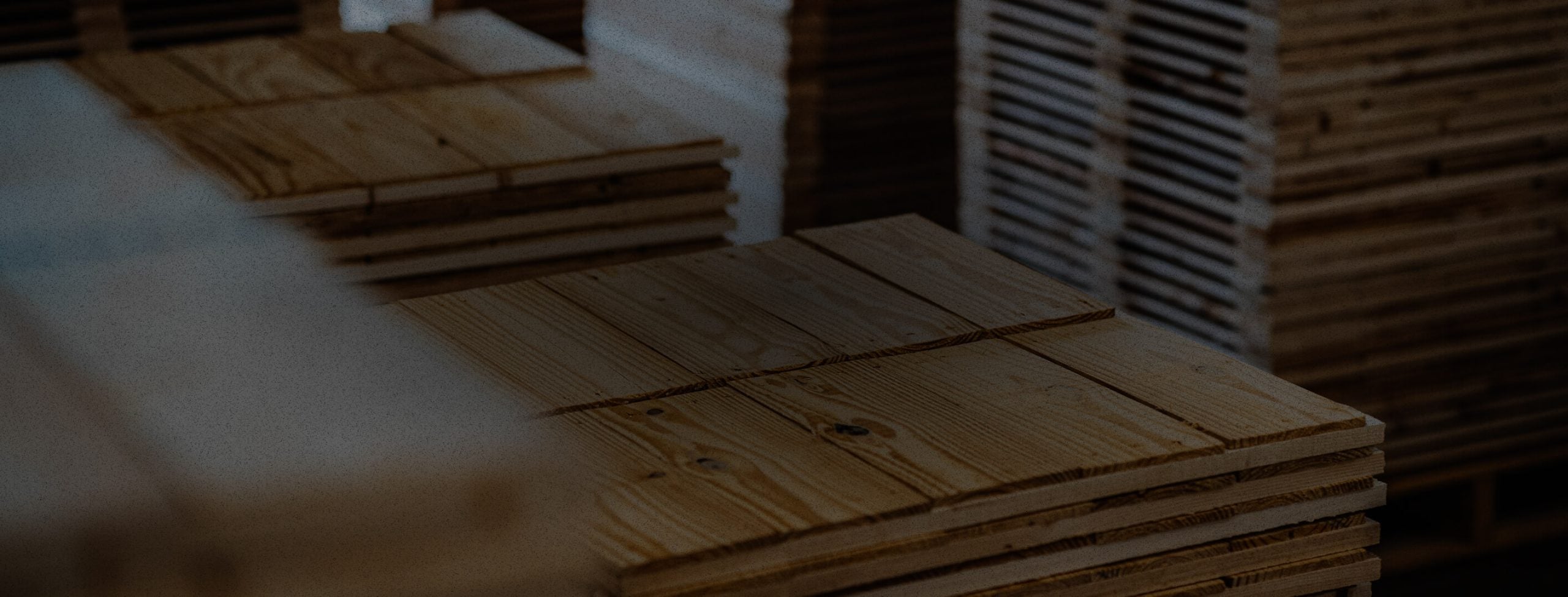 stacked up of wooden pallets