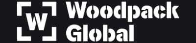 Woodpack Global white logo