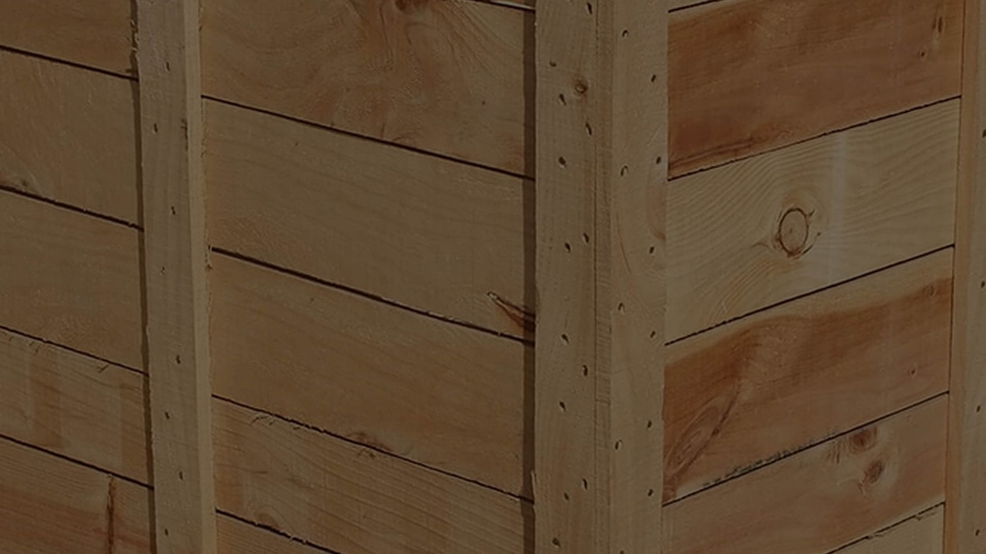 close-up of wooden crate