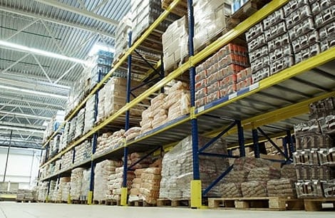 inside of a warehouse