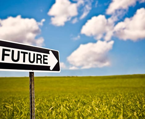 future on a road sign