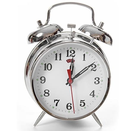 close-up of a alarm clock