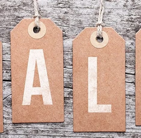 SALE price tag