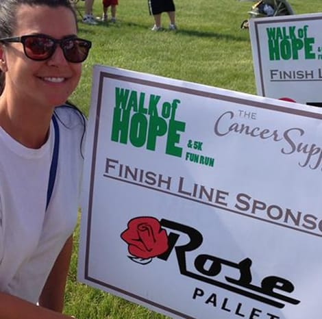 amy olson at walk of hope race