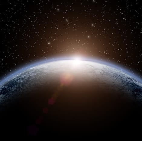 earth from outerspace