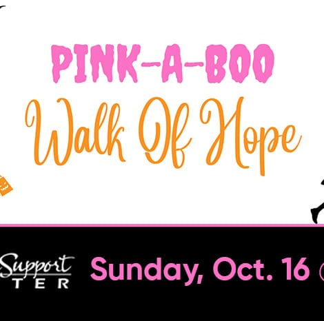 Pink-a-boo. Walk of Hope flyer