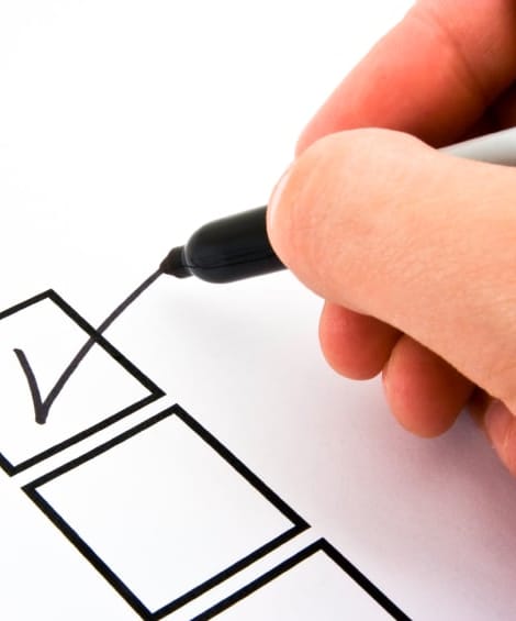 gentleman checking of a check box