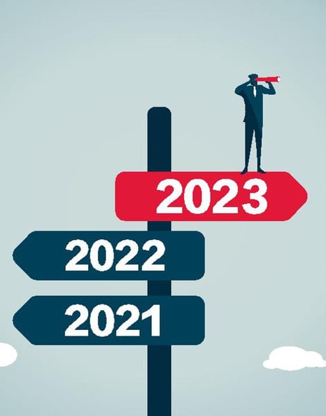 2021, 2022, 2023 arrows