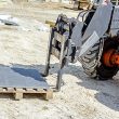 constructions equipment using wooden pallets