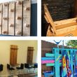 collage of different activities to make with wooden pallets