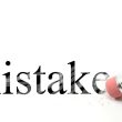 erase mistakes