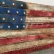 American Flag made out of pallets