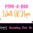 Pink-a-boo. Walk of Hope flyer